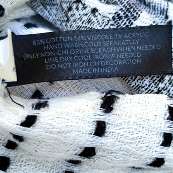 Lane Bryant Indian Cotton Scarf Print Waterfall Vest One Size Fits Most - Picture 6 of 7